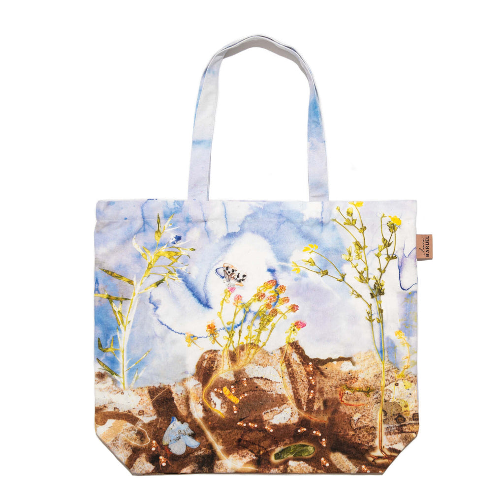 Tote bag med Sortplettet Blåfugl