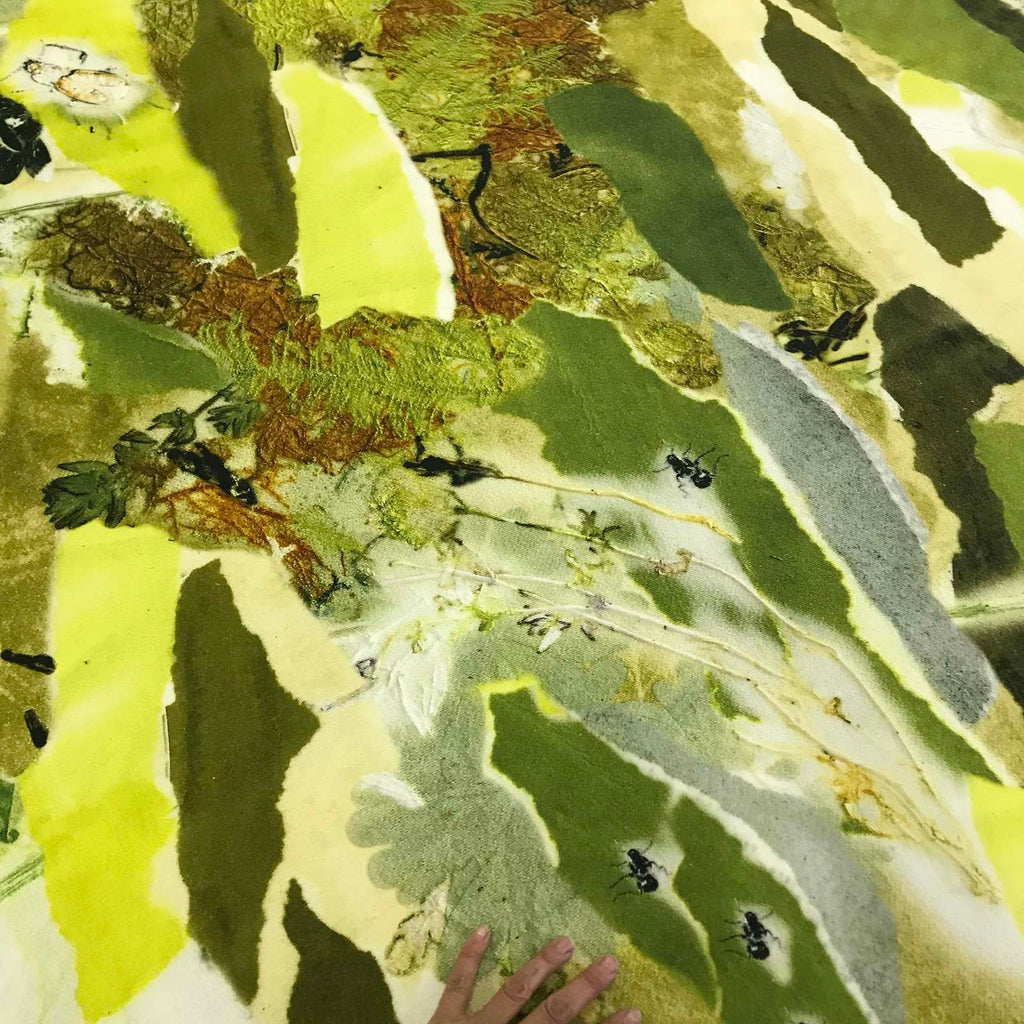 Sengetæppe med Blue Windflower