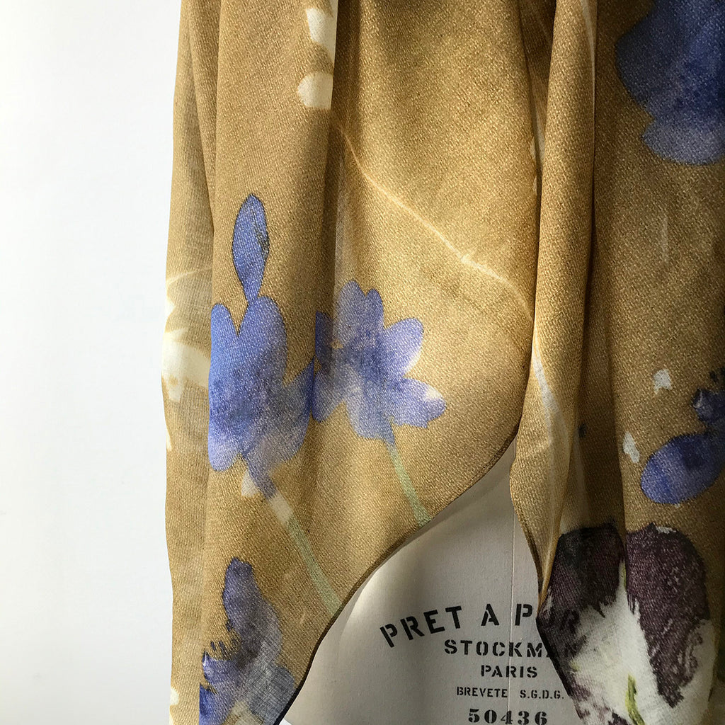 Tørklæde med Blue Windflower