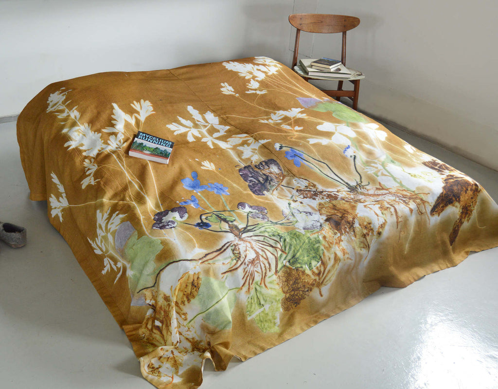 Sengetæppe med Blue Windflower